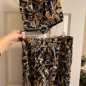 Moana crop top and skirt set